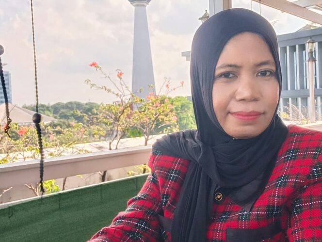 
					Ketua Persatuan Buruh Migran Sulsel Suryanti Gani