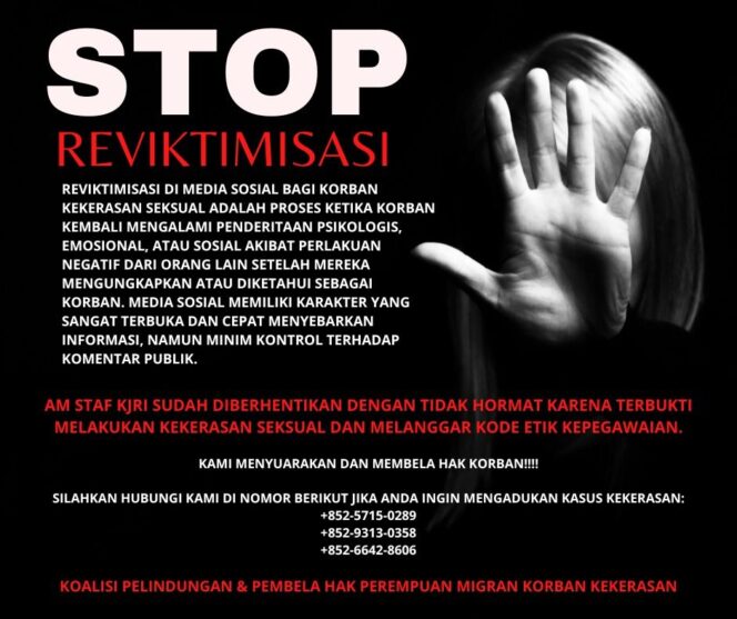 
					Konjen Hong Kong Pecat Stafnya Yang Melakukan Pelecehan Seksual Terhadap Pekerja Migran