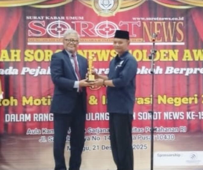 
					Dari Luka Menjadi Cahaya: Ali Nurdin Raih Sorot News Golden Award 2025