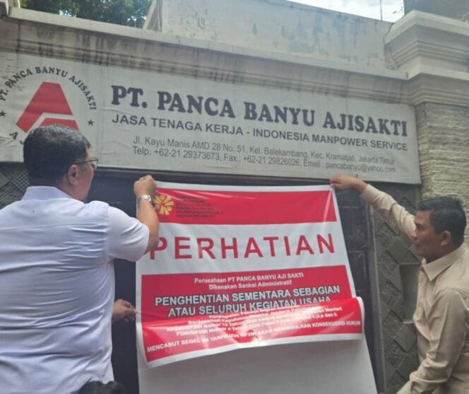 
					Kemen P2MI Sanksi PT Panca Banyu Aji Sakti dan PT Global Devisa Nusantara.