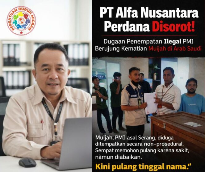 
					Ketua Persatuan Buruh Migran Banten H. Maftuh Salim