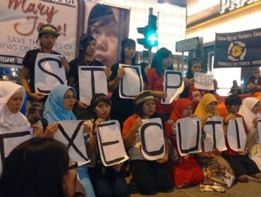 Aksi Menuntut Pembebasan Eksekusi Mati Mary Jane Veloso 