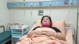 Nunung Nurhayati saat dirawat akibat stroke di Taiwan