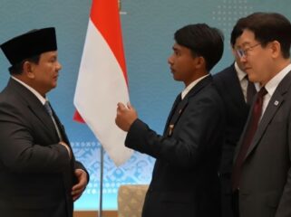 Pertemuan Prabowo-Sugianto di Istana Kpresidenan Korea Selatan