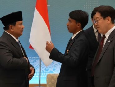 Pertemuan Prabowo-Sugianto di Istana Kpresidenan Korea Selatan