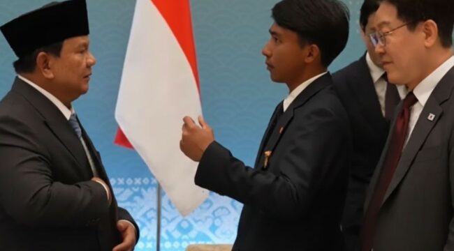 Pertemuan Prabowo-Sugianto di Istana Kpresidenan Korea Selatan