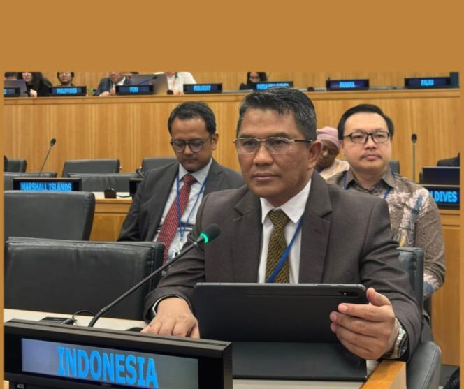 
					Delegasi Indonesia untuk IMRF, Dirjen Pelindungan KemenP2MI, Rinardi