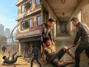Ilustrasi Jajat jatuh dari Lantai 3 Perusahaan Scamming Online