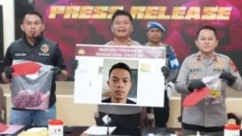 Konferensi Pers Polres Cianjur, Berhasil Membekuk Pembunuh Anak Tirinya