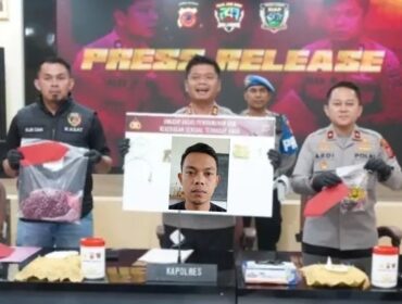 Konferensi Pers Polres Cianjur, Berhasil Membekuk Pembunuh Anak Tirinya