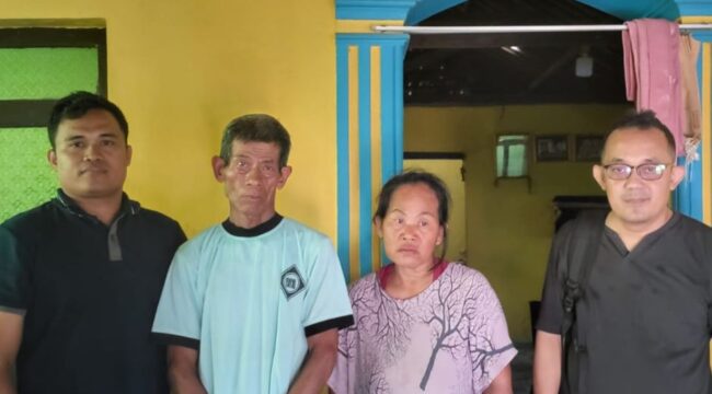 Ketum PSP Indonesia, Muhamad Kafandi dan Ketum Jangkar Karat, Ari Purboyo Kunjungi Keluarga Riyanto