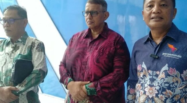 Tiga asosiasi P3MI: Perisai, Himsataki dan Perpemindo di Lobby Kemen P2MI