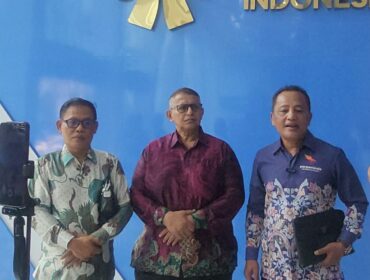 Tiga Pimpinan Asosiasi P3MI: Teguh Riyanto (Perisai), Abdul Hakim (Himsataki) dan Halili Priyadi (Perpemindo)