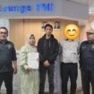 – Ketua Umum Serikat Pekerja Jangkar Karat Indonesia (SPJKI), Ari Purboyo beserta keluarga Nurlani