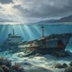 Ilustrasi tenggelamnya Kapal LCT CITA XX di Perairan Papua 