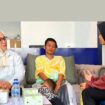 Cellica Nurachadiana menerima kedatangan Jajat Sudrajat beserta istrinya di Kawasan Grand Taruma