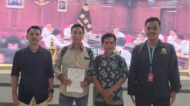 Dua Orang Calon Awak Kapal Migran Didampingi Pengurus SBPI Melaporkan Direktur PT Neptunus Ancora Internasional