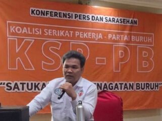 Ketua Serikat Awak Kapal Transportasi Indonesia (Sakti) Syofyan El Comandante 