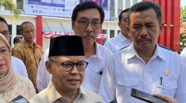 Menteri Pelindungan Pekerja Migran Indonesia, Muktarudin pada saat konpress Pasim Job Fair 2026