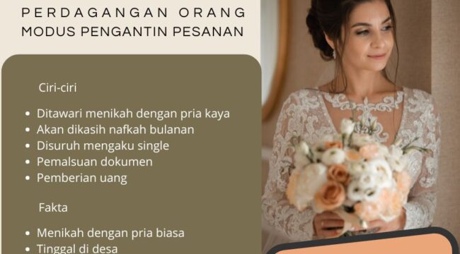 Kampanye Hari Anti Perdagangan Orang Bermodus Pengantin Pesanan