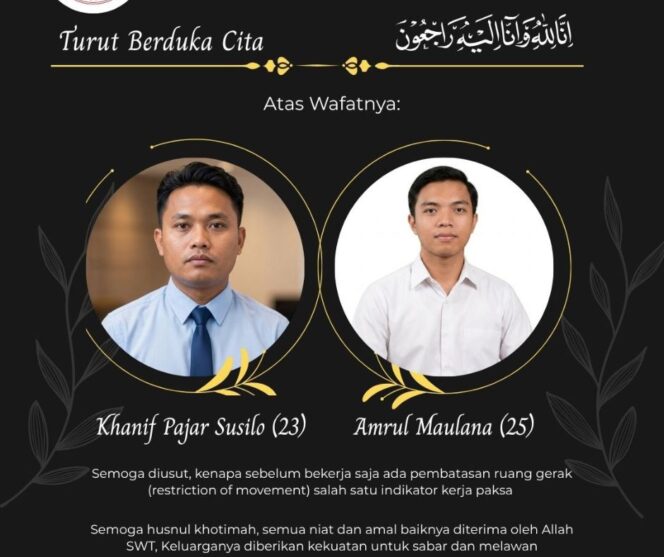 
					Dua Awak Kapal Migran Indonesia Ditetapkan Sebagai Korban TPPO oleh Polisi Korsel