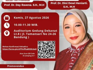 Nining Djohar Mantan PMI Malaysia, Dipromosikan Raih Gelar Doktor Ilmu Hukum di Unisba