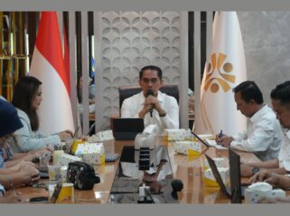 Sekretaris Jenderal KP2MI, Dwiyono, menerima audiensi dari Bakom RI di Kantor KP2MI | Sumber KP2MI