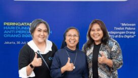 Suster Laurensia Suharsih saat memperingati Hari Anti Trafficking bersama Aktivis IOM dan ILO