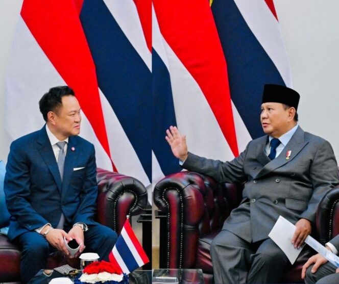 
					Perdana Menteri (PM) Thailand Anutin Charnvirakul dan Presiden Prabowo Subianto