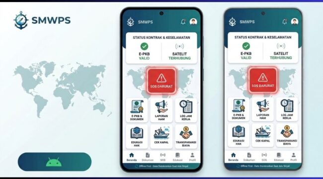 Ilustrasi Smart Maritim Worker Protection System