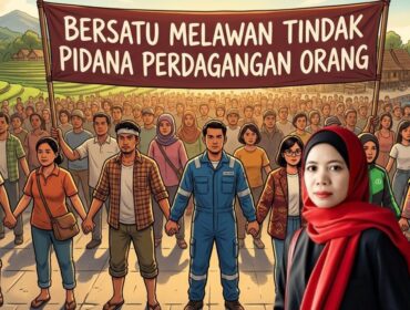 Ilustrasi Masyarakat Bersatu Melawan Tindak Pidana Perdagangan Orang