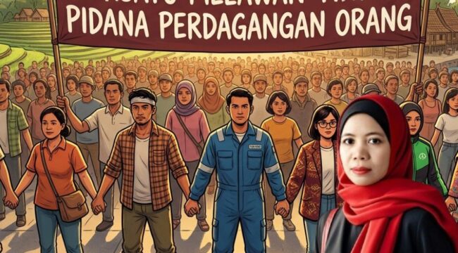 Ilustrasi Masyarakat Bersatu Melawan Tindak Pidana Perdagangan Orang