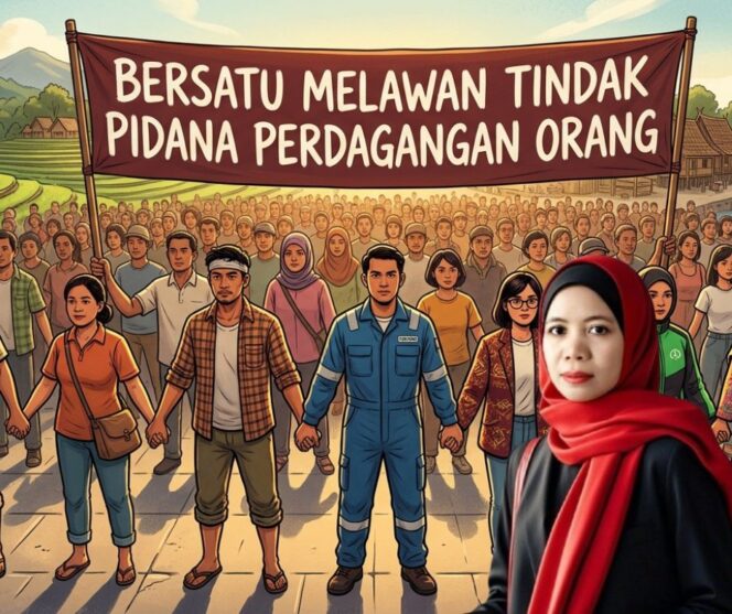 
					Ilustrasi Masyarakat Bersatu Melawan Tindak Pidana Perdagangan Orang