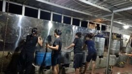 CPMI sedang dipekerjakan untuk membuat cincau berdalih PKL oleh PT Berkah Guna Selaras Malang
