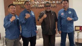Penasihat Khusus Presiden Bidang Keenagakerjaan, Said Iqbal,. Bersama Pengurus DPP SKTI
