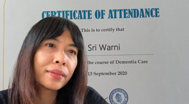 Sri Warni dan Sertifikat Upskillingnya