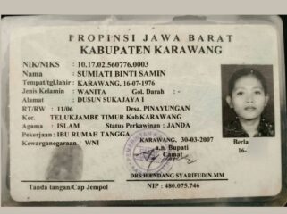 KTP Sumiati Binti Saman