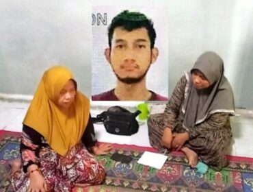 Ibu kandung Asmadi, Asiyah (kiri), meminta bantuan kepada PBM Banten untuk memulangkan anaknya