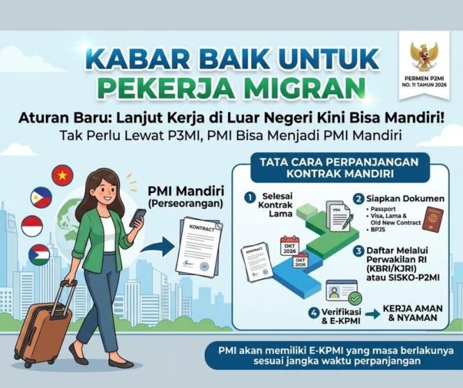 
					Ilustrasi Perpanjangan Kontrak Mandiri bagi PMI