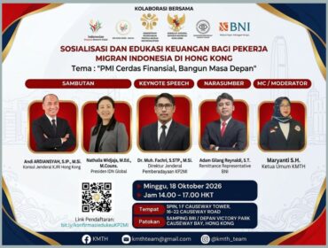 KMTH dan KP2MI menggelar edukasi keuangan bagi Pekerja Migran Indonesia di Hong Kong. Ketahui cara bijak mengelola penghasilan dan perencanaan finansial.