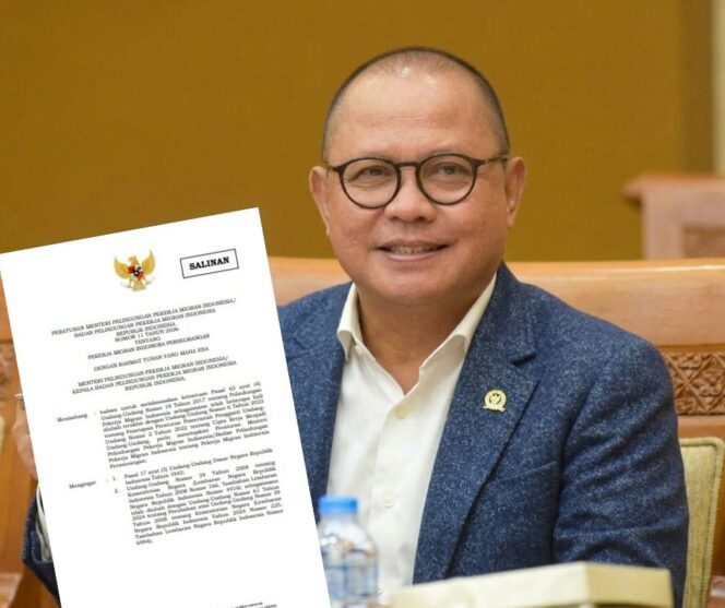 
					Menteri Pelindungan Pekerja MIgran Indonesia, Drs Muhtarudin 